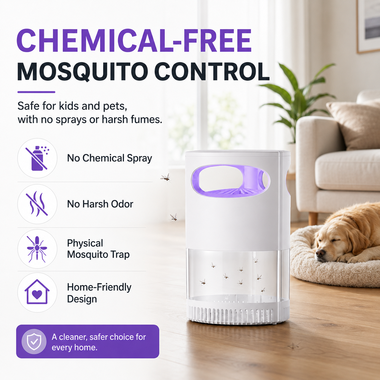 🦟 50% OFF! UV Mosquito Killer Lamp – quiet, USB, chemical-free. 50K+ sold! 🔇🌙
