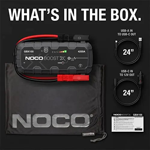 4250A Portable Car Battery Jump Starter with USB-C Power Bank