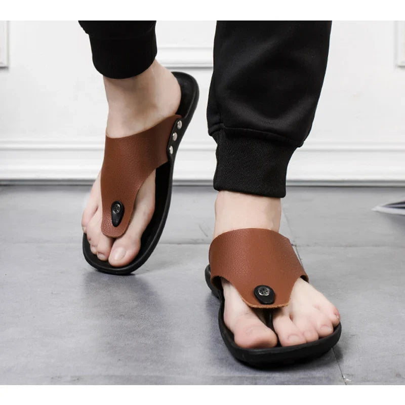 Bruce Leather Sandals