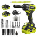 3-in-1 Cordless Impact Wrench Kit – High-Torque 1/2" Tool with Batteries & Carry Case